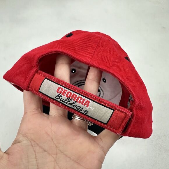 HMI Headwear University of Georgia Bulldogs Red Baseball Hat Cap OS Hook & Loop - Picture 7 of 11